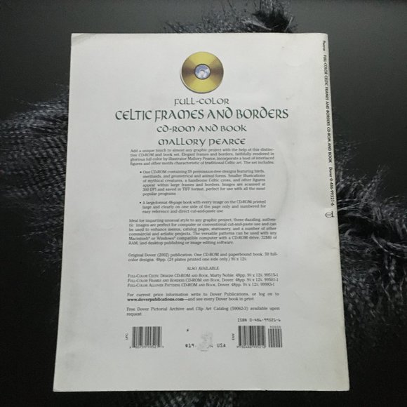 Full-Color Celtic Frames and Borders CD-ROM and Book - Picture 4 of 8